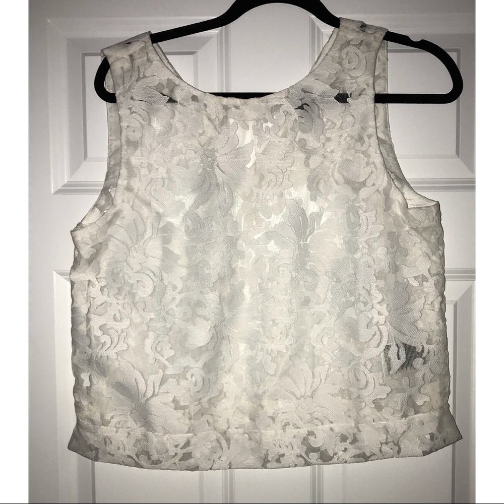 White Embroidered Top